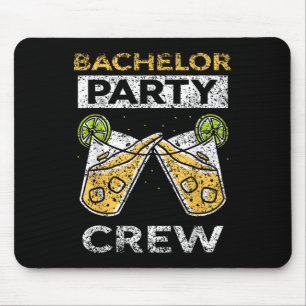 Mousepad Equipe de despedida de solteiro noivo noiva time