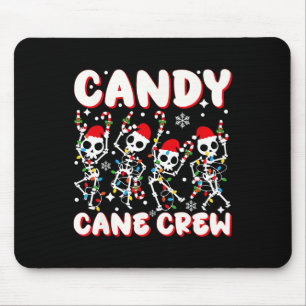 Mousepad Equipe de Doces de Natal Esqueleto Amante de Doces