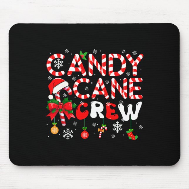 Mousepad Equipe de Doces de Natal Fantasia de Natal do Papa (Frente)