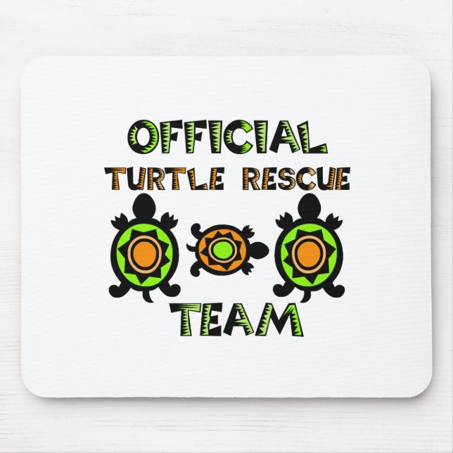 Mousepad Equipe de Emergência da Tartaruga Oficial 1 (Frente)