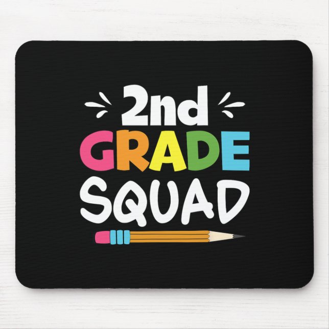 Mousepad Equipe de Estudantes de segundo Grau Quadrado 2º (Frente)