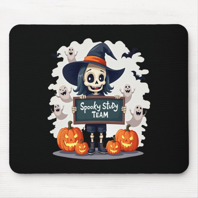 Mousepad Equipe de Estudo Spooky - Tejo de Esqueleto de Hal (Frente)