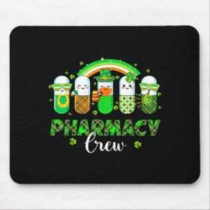 Mousepad Equipe de farmácia pílulas engraçadas arco-íris fa