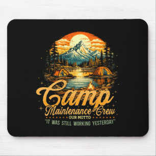 Mousepad Equipe de manutenção do acampamento masculino esta
