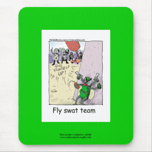 Mousepad Equipe de Mata Moscas de Desenho Animado da Políci