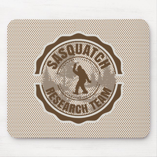 Mousepad Equipe de Pesquisa de Sasquatch Criptídeo (Frente)