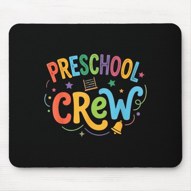 Mousepad Equipe de pré-escola de volta à equipe de pré-esco (Frente)
