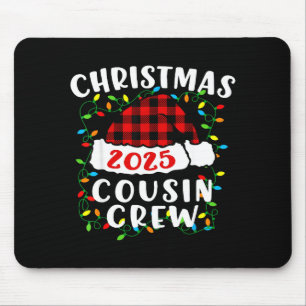 Mousepad Equipe de Primo de Natal 2025 Chapéu de Papai Noel
