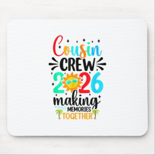 Mousepad Equipe de Primos Viagem de Família para a Praia na