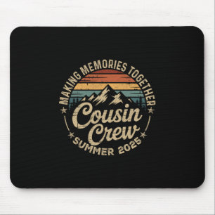 Mousepad Equipe de Primos Viagem de Família para a Praia na