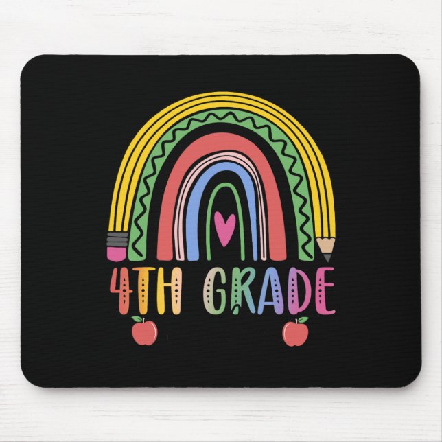 Mousepad Equipe de Professores do Arco-Íris do 4º Grau Quad (Frente)
