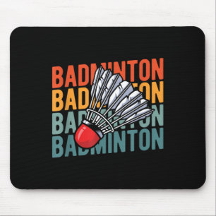 Mousepad Equipe de Raquete de Badminton Retro - Jogador Vin