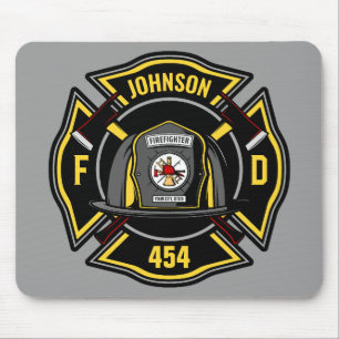 Mousepad Equipe de resgate do corpo de bombeiros ADD NAME