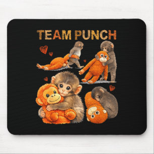 Mousepad Equipe de soco de macaco bebê soco