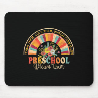 Mousepad Equipe de Sonho da Pré-Escola Retro Groovy de Volt