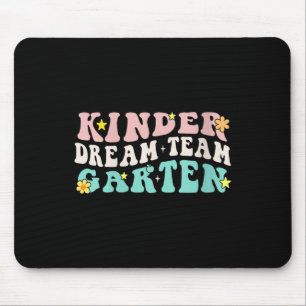 Mousepad Equipe de Sonhos do Jardim Infantil Retro Groovy T