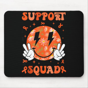 Mousepad Equipe de Suporte Retro Groovy Esclerose Múltipla 