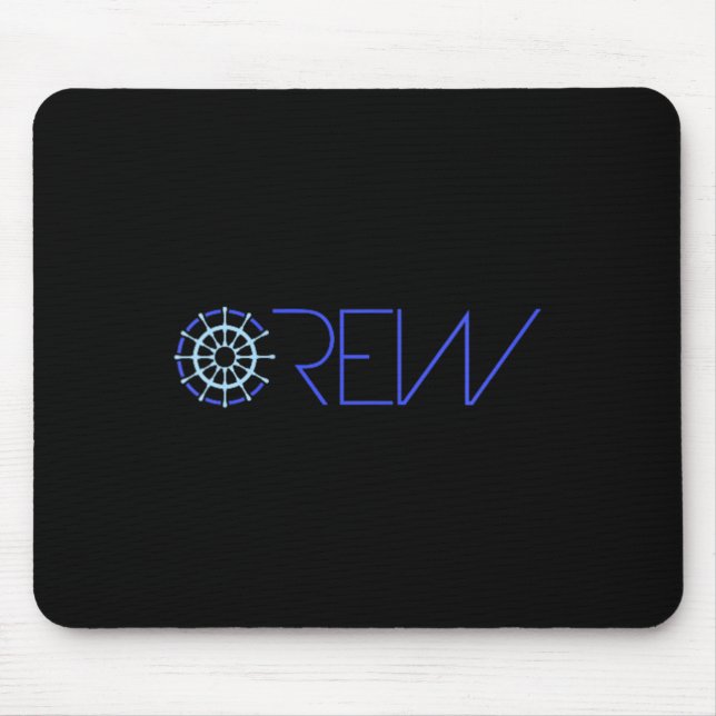 Mousepad Equipe de Vela Tripulação do Navio Roda do Leme Te (Frente)