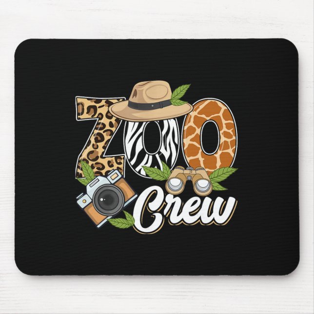 Mousepad Equipe do Zoológico Animais da Savana Vida Selvage (Frente)