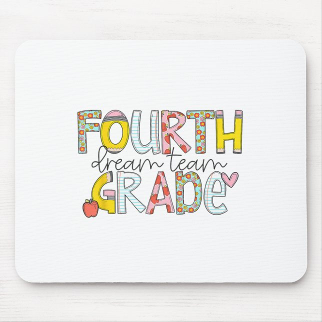 Mousepad Equipe dos Sonhos da Quarta Série de Volta às Aula (Frente)