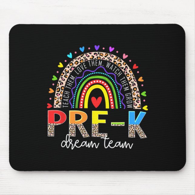 Mousepad Equipe dos Sonhos do Pré Leopardo Arco-íris Esquad (Frente)