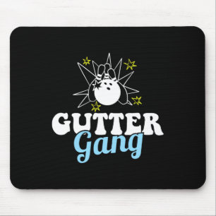 Mousepad Equipe engraçada da gangue da calha clube treinado