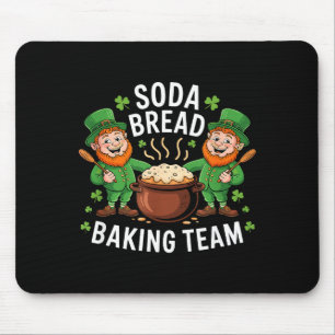 Mousepad Equipe engraçada de panificação de pão de soda tri