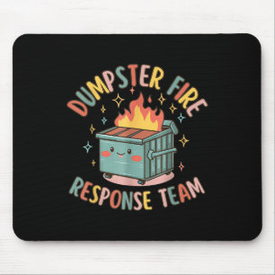 Mousepad Equipe Engraçada de Resposta a Incêndios Caos Meme
