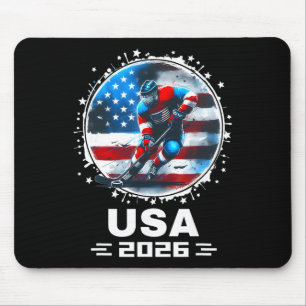 Mousepad Equipe EUA 2026 Bandeira Americana dos Estados Uni
