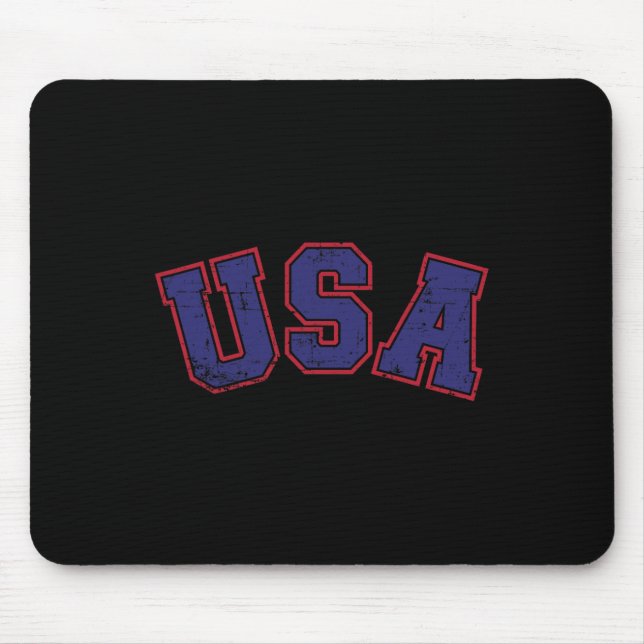 Mousepad Equipe EUA Para O Dia Da Independência Patriótica  (Frente)