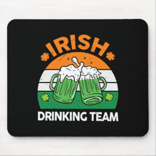 Mousepad Equipe Irlandesa de Bebedores de Cerveja no Dia de
