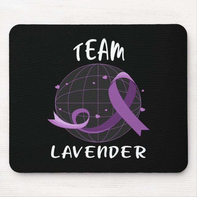 Mousepad Equipe Lavanda Para Dia Mundial de Conscientização (Frente)