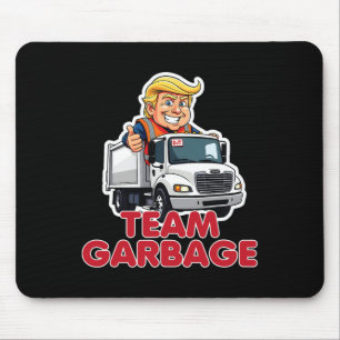 Mousepad Equipe Lixo Donald Trump 2025 Eleição Engraçado