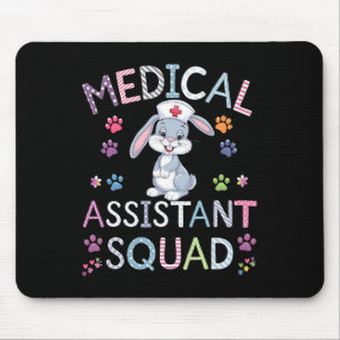 Mousepad Equipe Médica Instantânea Enfermeira Bunny Dia de