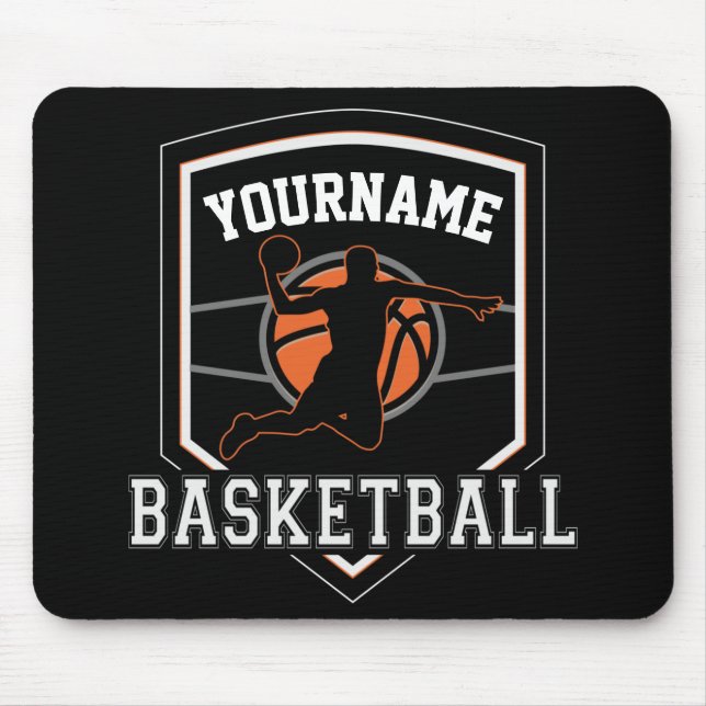 Mousepad Equipe Personalizada de Jogador de Basquete (Frente)