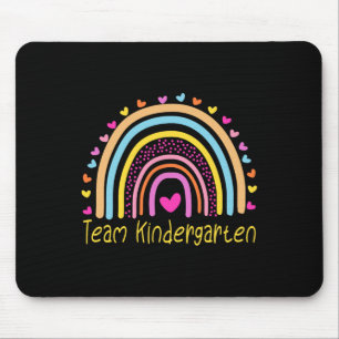 Mousepad Equipe Professora de Jardim de Infância Arco-íris