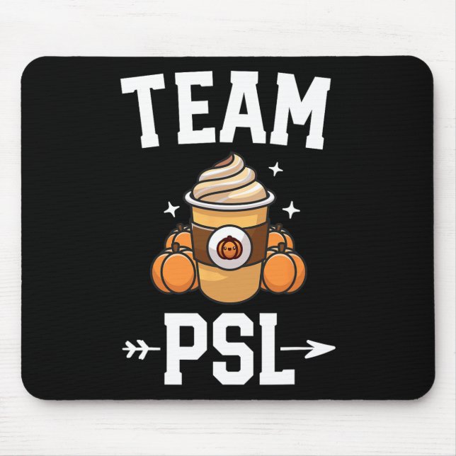 Mousepad Equipe PSL Cute Pumpkin Spice Latão Fall Autum (Frente)