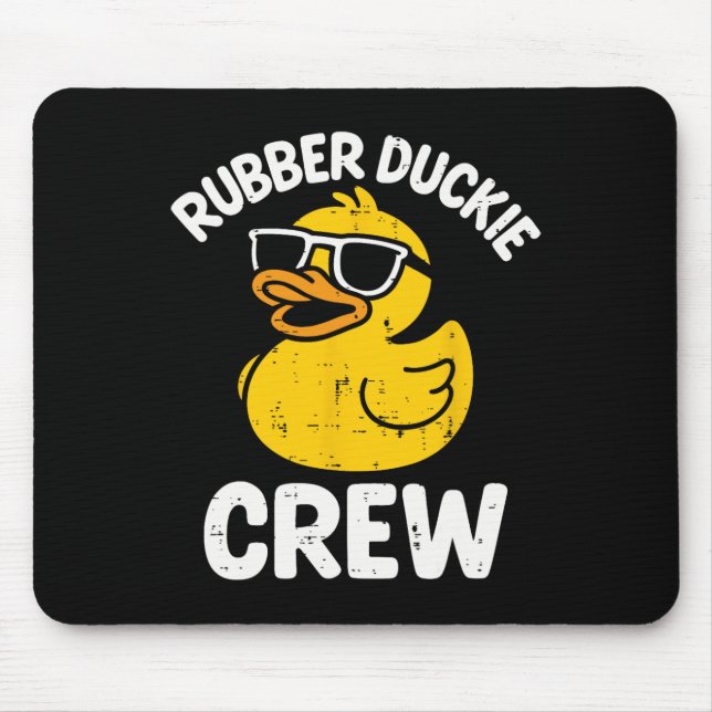 Mousepad Equipe Rubber Duckie Pato Amarelo Divertido Equipe (Frente)