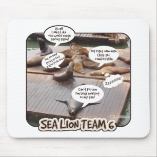Mousepad Equipe seis do leão de mar