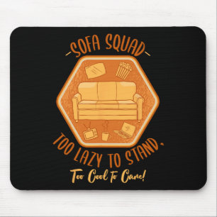 Mousepad Equipe Sofá Surfando na Preguiça do Sofá Sonolênci