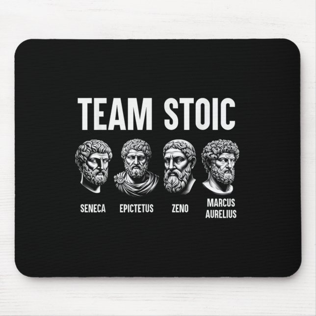 Mousepad Equipe Stoic Philosopher Marcus Aurelius Epictetus (Frente)