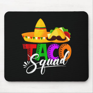 Mousepad Equipe taco cinco de mayo engraçado comida mexican