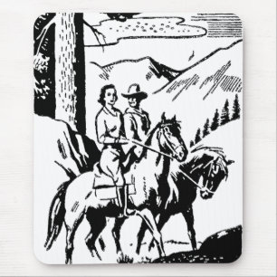 Mousepad Equitação retro
