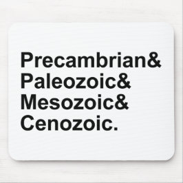 Mousepad Eras Geológicas da Terra Pré-Cambriano Paleozoico