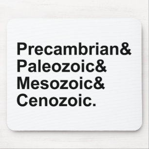 Mousepad Eras Geológicas da Terra Pré-Cambriano Paleozoico 