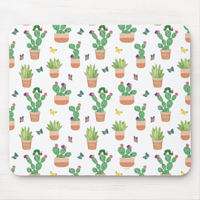 Mousepad Eric Carle | Lagarta, Cactus e Borboleta Pa (Frente)