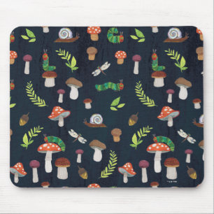 Mousepad Eric Carle Padrão de insetos e Cogumelos