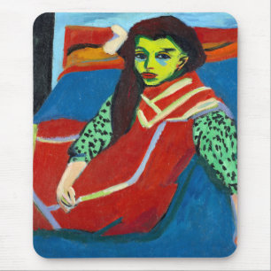 Mousepad Ernest Ludwig Kirchner Sentado Garota Fränzi Fehr