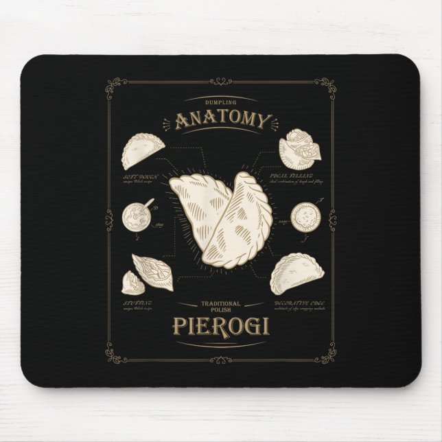 Mousepad Erogi Dumpling Anatomy Unique Lish Recipe Tee, Per (Frente)