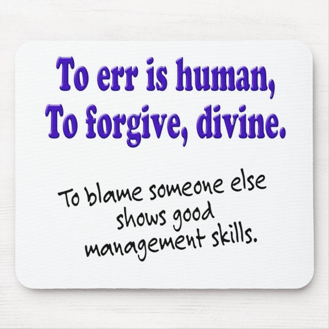 Mousepad Errar é humano (Frente)